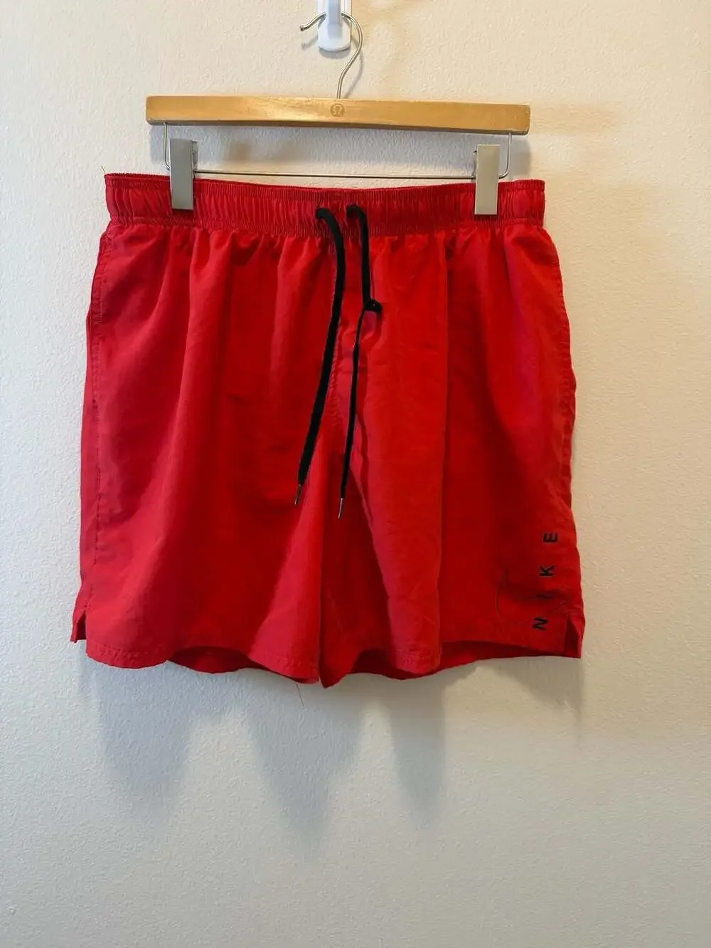 Nike Men's Red Volley Swim Shorts with Side Logo Size XXL